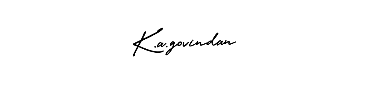 How to make K.a.govindan signature? AmerikaSignatureDemo-Regular is a professional autograph style. Create handwritten signature for K.a.govindan name. K.a.govindan signature style 3 images and pictures png