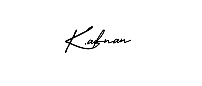 Also You can easily find your signature by using the search form. We will create K.afnan name handwritten signature images for you free of cost using AmerikaSignatureDemo-Regular sign style. K.afnan signature style 3 images and pictures png