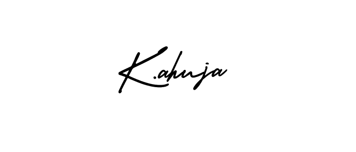 It looks lik you need a new signature style for name K.ahuja. Design unique handwritten (AmerikaSignatureDemo-Regular) signature with our free signature maker in just a few clicks. K.ahuja signature style 3 images and pictures png