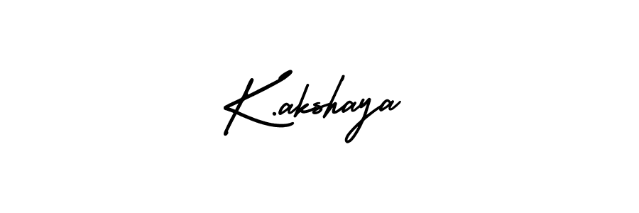 Use a signature maker to create a handwritten signature online. With this signature software, you can design (AmerikaSignatureDemo-Regular) your own signature for name K.akshaya. K.akshaya signature style 3 images and pictures png