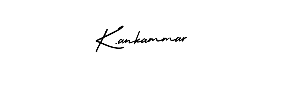 You should practise on your own different ways (AmerikaSignatureDemo-Regular) to write your name (K.ankammar) in signature. don't let someone else do it for you. K.ankammar signature style 3 images and pictures png