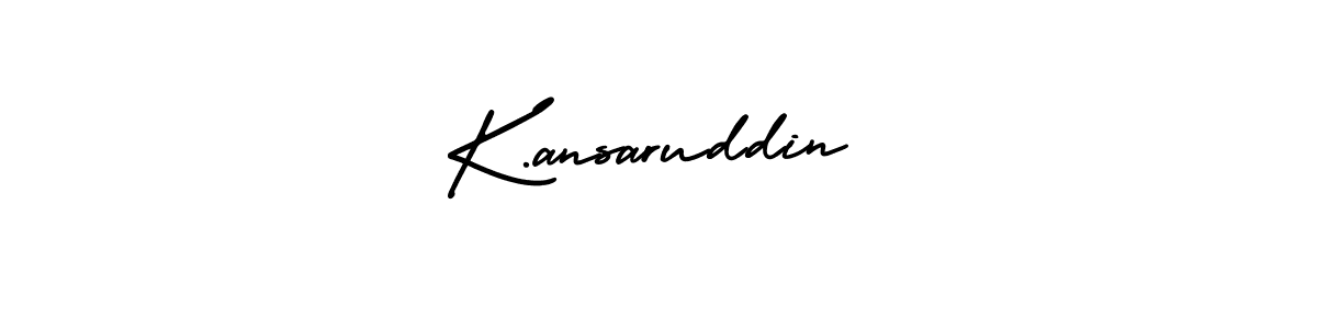 Make a beautiful signature design for name K.ansaruddin. Use this online signature maker to create a handwritten signature for free. K.ansaruddin signature style 3 images and pictures png