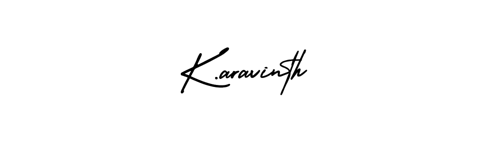 Also You can easily find your signature by using the search form. We will create K.aravinth name handwritten signature images for you free of cost using AmerikaSignatureDemo-Regular sign style. K.aravinth signature style 3 images and pictures png