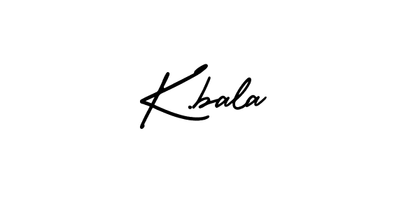 How to make K.bala signature? AmerikaSignatureDemo-Regular is a professional autograph style. Create handwritten signature for K.bala name. K.bala signature style 3 images and pictures png