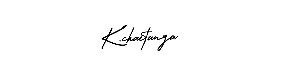 You should practise on your own different ways (AmerikaSignatureDemo-Regular) to write your name (K.chaitanya) in signature. don't let someone else do it for you. K.chaitanya signature style 3 images and pictures png