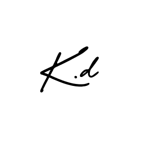 Use a signature maker to create a handwritten signature online. With this signature software, you can design (AmerikaSignatureDemo-Regular) your own signature for name K.d. K.d signature style 3 images and pictures png