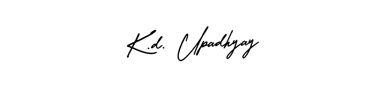 This is the best signature style for the K.d. Upadhyay name. Also you like these signature font (AmerikaSignatureDemo-Regular). Mix name signature. K.d. Upadhyay signature style 3 images and pictures png