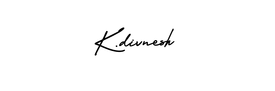 Also we have K.divnesh name is the best signature style. Create professional handwritten signature collection using AmerikaSignatureDemo-Regular autograph style. K.divnesh signature style 3 images and pictures png