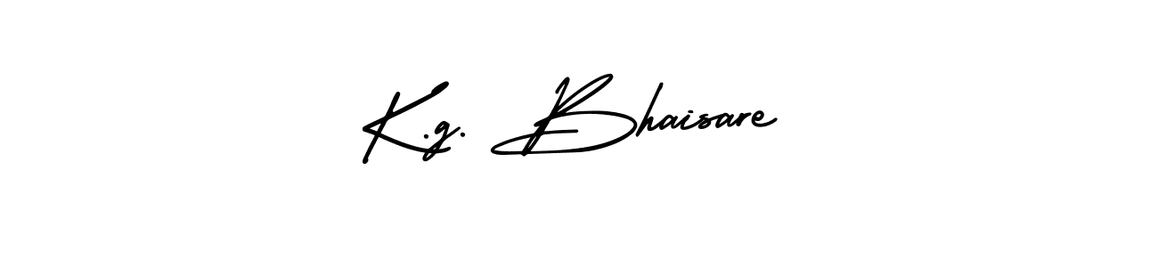 Use a signature maker to create a handwritten signature online. With this signature software, you can design (AmerikaSignatureDemo-Regular) your own signature for name K.g. Bhaisare. K.g. Bhaisare signature style 3 images and pictures png