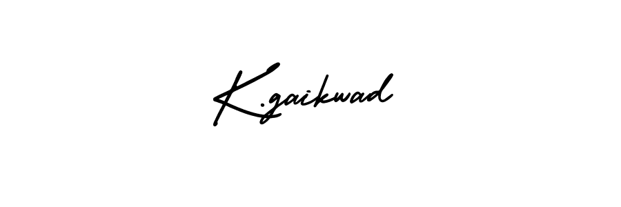 Use a signature maker to create a handwritten signature online. With this signature software, you can design (AmerikaSignatureDemo-Regular) your own signature for name K.gaikwad. K.gaikwad signature style 3 images and pictures png