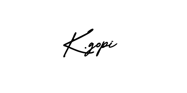 How to make K.gopi signature? AmerikaSignatureDemo-Regular is a professional autograph style. Create handwritten signature for K.gopi name. K.gopi signature style 3 images and pictures png