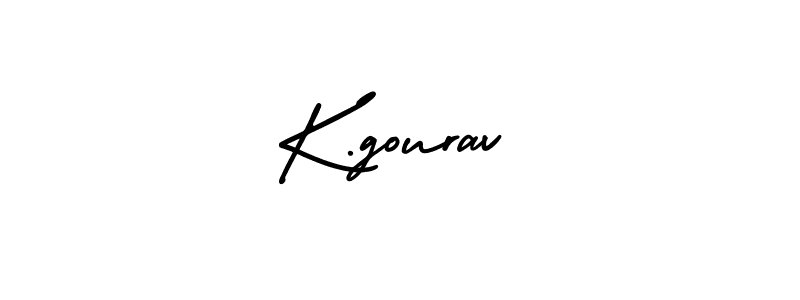 Use a signature maker to create a handwritten signature online. With this signature software, you can design (AmerikaSignatureDemo-Regular) your own signature for name K.gourav. K.gourav signature style 3 images and pictures png