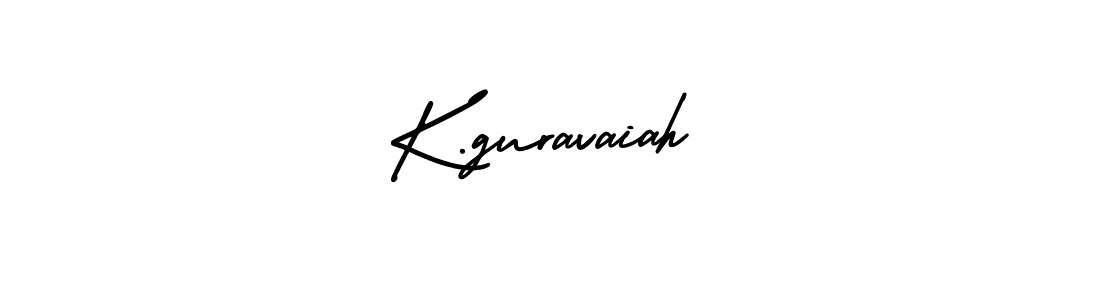 Use a signature maker to create a handwritten signature online. With this signature software, you can design (AmerikaSignatureDemo-Regular) your own signature for name K.guravaiah. K.guravaiah signature style 3 images and pictures png