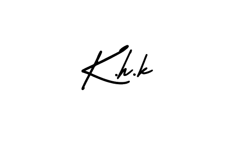 Also You can easily find your signature by using the search form. We will create K.h.k name handwritten signature images for you free of cost using AmerikaSignatureDemo-Regular sign style. K.h.k signature style 3 images and pictures png