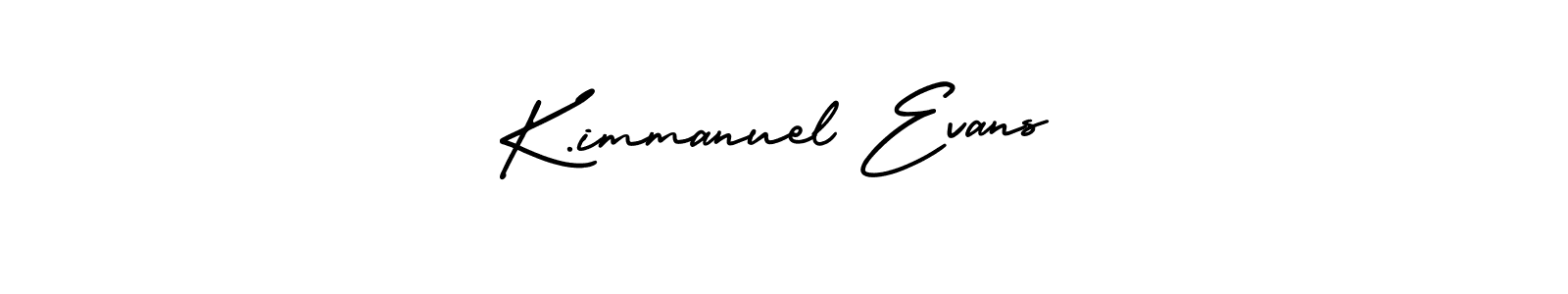 This is the best signature style for the K.immanuel Evans name. Also you like these signature font (AmerikaSignatureDemo-Regular). Mix name signature. K.immanuel Evans signature style 3 images and pictures png