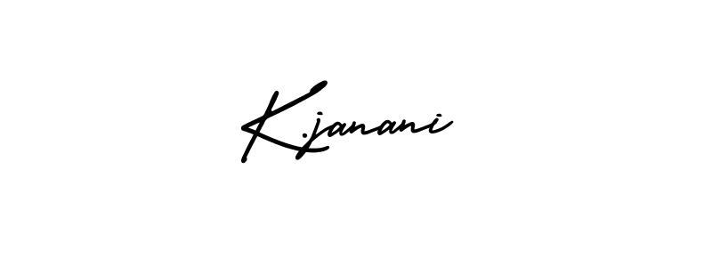 Also we have K.janani name is the best signature style. Create professional handwritten signature collection using AmerikaSignatureDemo-Regular autograph style. K.janani signature style 3 images and pictures png