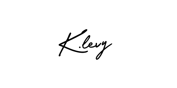 How to make K.levy name signature. Use AmerikaSignatureDemo-Regular style for creating short signs online. This is the latest handwritten sign. K.levy signature style 3 images and pictures png