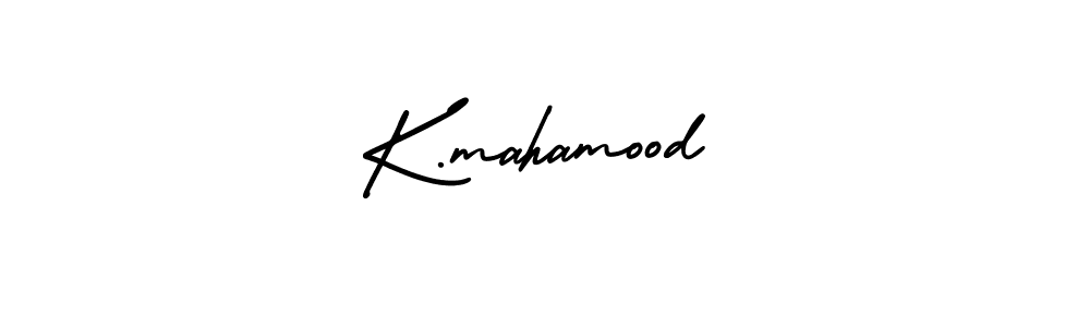 K.mahamood stylish signature style. Best Handwritten Sign (AmerikaSignatureDemo-Regular) for my name. Handwritten Signature Collection Ideas for my name K.mahamood. K.mahamood signature style 3 images and pictures png