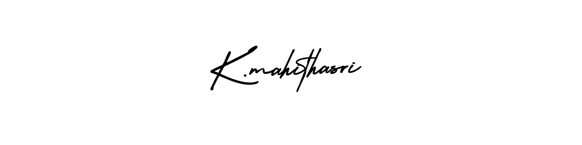 It looks lik you need a new signature style for name K.mahithasri. Design unique handwritten (AmerikaSignatureDemo-Regular) signature with our free signature maker in just a few clicks. K.mahithasri signature style 3 images and pictures png