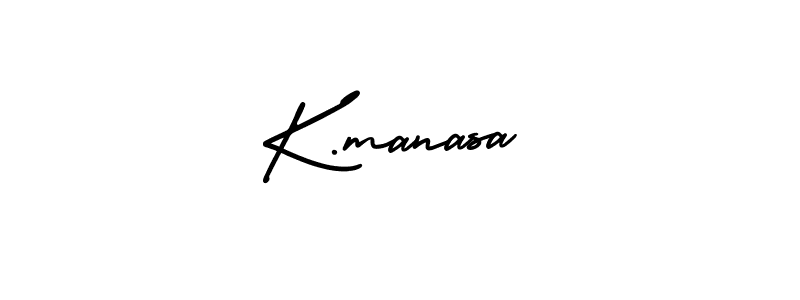 if you are searching for the best signature style for your name K.manasa. so please give up your signature search. here we have designed multiple signature styles  using AmerikaSignatureDemo-Regular. K.manasa signature style 3 images and pictures png