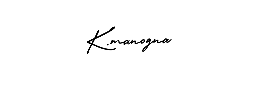 if you are searching for the best signature style for your name K.manogna. so please give up your signature search. here we have designed multiple signature styles  using AmerikaSignatureDemo-Regular. K.manogna signature style 3 images and pictures png