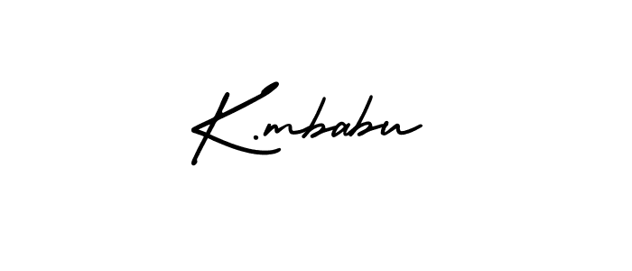 This is the best signature style for the K.mbabu name. Also you like these signature font (AmerikaSignatureDemo-Regular). Mix name signature. K.mbabu signature style 3 images and pictures png