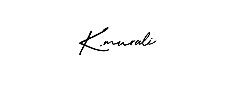 Similarly AmerikaSignatureDemo-Regular is the best handwritten signature design. Signature creator online .You can use it as an online autograph creator for name K.murali. K.murali signature style 3 images and pictures png