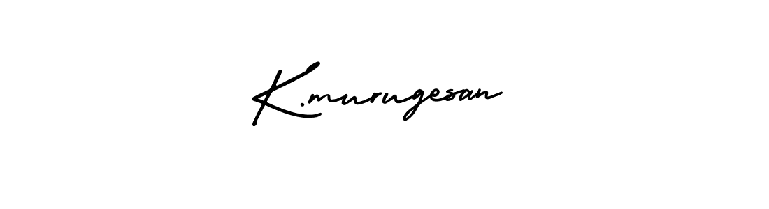 Design your own signature with our free online signature maker. With this signature software, you can create a handwritten (AmerikaSignatureDemo-Regular) signature for name K.murugesan. K.murugesan signature style 3 images and pictures png