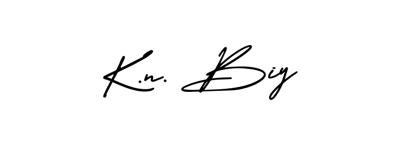 Similarly AmerikaSignatureDemo-Regular is the best handwritten signature design. Signature creator online .You can use it as an online autograph creator for name K.n. Biy. K.n. Biy signature style 3 images and pictures png