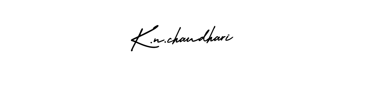 Create a beautiful signature design for name K.n.chaudhari. With this signature (AmerikaSignatureDemo-Regular) fonts, you can make a handwritten signature for free. K.n.chaudhari signature style 3 images and pictures png