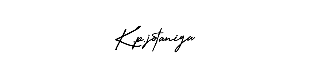 This is the best signature style for the K.p.jotaniya name. Also you like these signature font (AmerikaSignatureDemo-Regular). Mix name signature. K.p.jotaniya signature style 3 images and pictures png