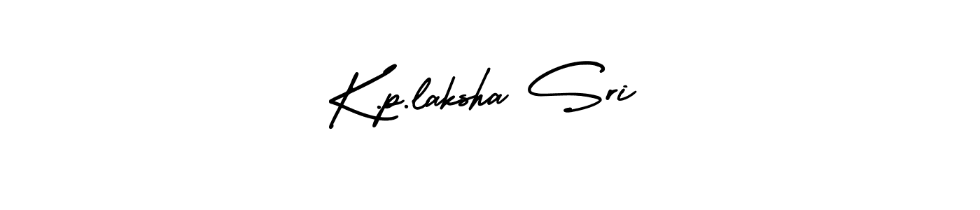 How to Draw K.p.laksha Sri signature style? AmerikaSignatureDemo-Regular is a latest design signature styles for name K.p.laksha Sri. K.p.laksha Sri signature style 3 images and pictures png