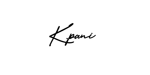 K.pani stylish signature style. Best Handwritten Sign (AmerikaSignatureDemo-Regular) for my name. Handwritten Signature Collection Ideas for my name K.pani. K.pani signature style 3 images and pictures png