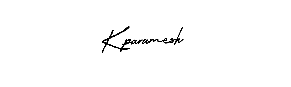 Make a beautiful signature design for name K.paramesh. With this signature (AmerikaSignatureDemo-Regular) style, you can create a handwritten signature for free. K.paramesh signature style 3 images and pictures png