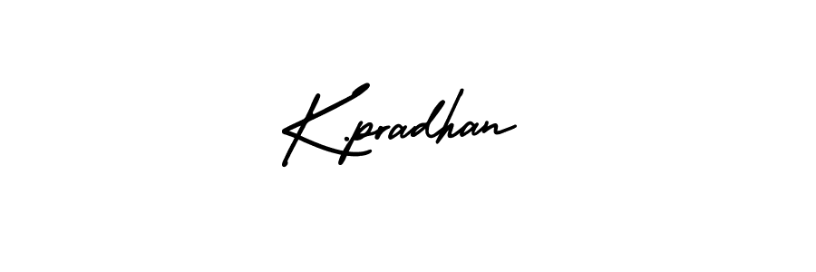Design your own signature with our free online signature maker. With this signature software, you can create a handwritten (AmerikaSignatureDemo-Regular) signature for name K.pradhan. K.pradhan signature style 3 images and pictures png