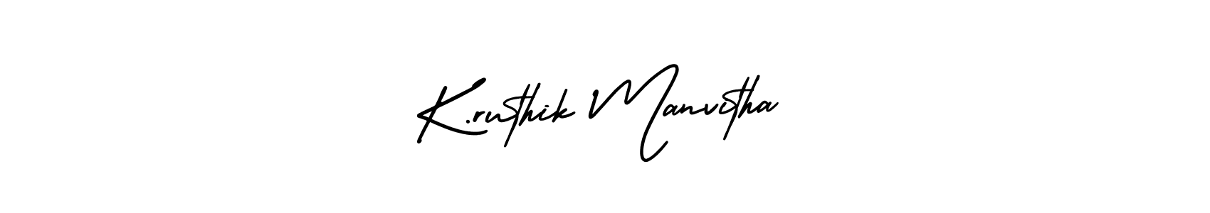 You can use this online signature creator to create a handwritten signature for the name K.ruthik Manvitha. This is the best online autograph maker. K.ruthik Manvitha signature style 3 images and pictures png