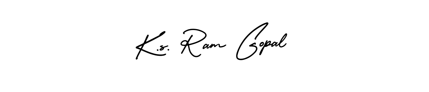 Also we have K.s. Ram Gopal name is the best signature style. Create professional handwritten signature collection using AmerikaSignatureDemo-Regular autograph style. K.s. Ram Gopal signature style 3 images and pictures png