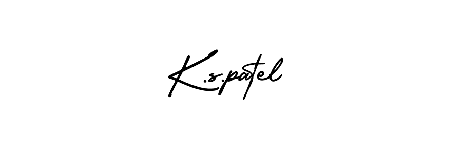 This is the best signature style for the K.s.patel name. Also you like these signature font (AmerikaSignatureDemo-Regular). Mix name signature. K.s.patel signature style 3 images and pictures png