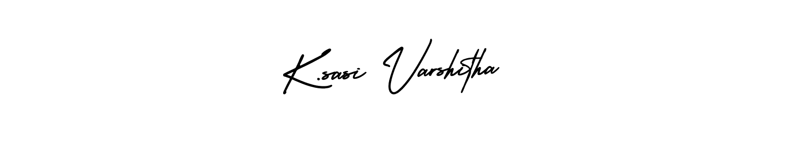 How to make K.sasi Varshitha name signature. Use AmerikaSignatureDemo-Regular style for creating short signs online. This is the latest handwritten sign. K.sasi Varshitha signature style 3 images and pictures png