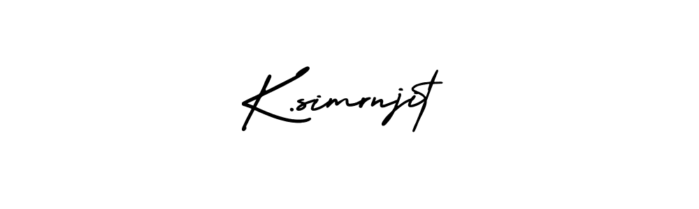 Check out images of Autograph of K.simrnjit name. Actor K.simrnjit Signature Style. AmerikaSignatureDemo-Regular is a professional sign style online. K.simrnjit signature style 3 images and pictures png