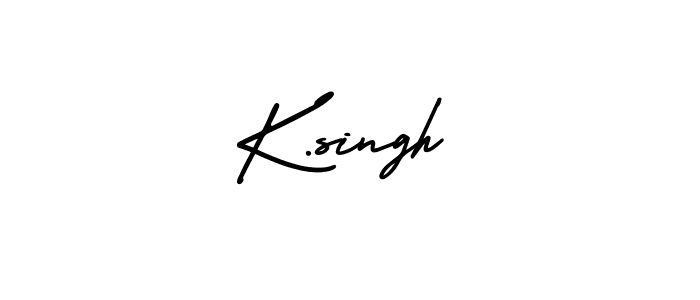 Design your own signature with our free online signature maker. With this signature software, you can create a handwritten (AmerikaSignatureDemo-Regular) signature for name K.singh. K.singh signature style 3 images and pictures png