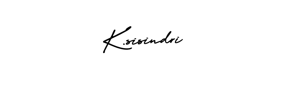 Make a beautiful signature design for name K.sisindri. With this signature (AmerikaSignatureDemo-Regular) style, you can create a handwritten signature for free. K.sisindri signature style 3 images and pictures png