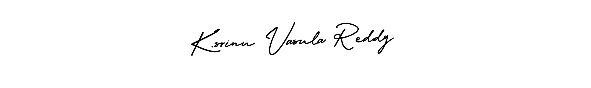 Make a beautiful signature design for name K.srinu Vasula Reddy. With this signature (AmerikaSignatureDemo-Regular) style, you can create a handwritten signature for free. K.srinu Vasula Reddy signature style 3 images and pictures png