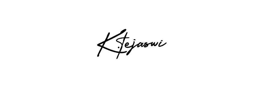 Also we have K.tejaswi name is the best signature style. Create professional handwritten signature collection using AmerikaSignatureDemo-Regular autograph style. K.tejaswi signature style 3 images and pictures png