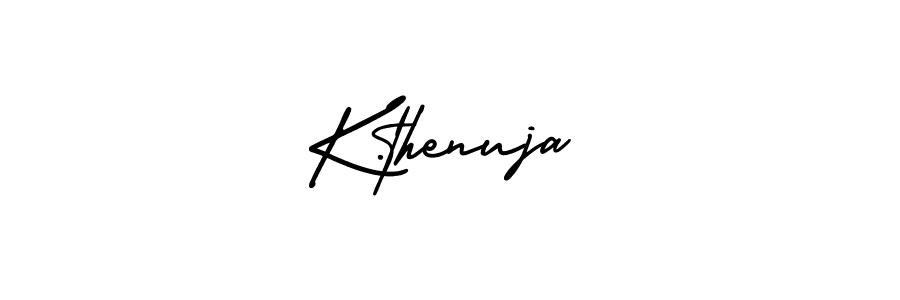 Design your own signature with our free online signature maker. With this signature software, you can create a handwritten (AmerikaSignatureDemo-Regular) signature for name K.thenuja. K.thenuja signature style 3 images and pictures png