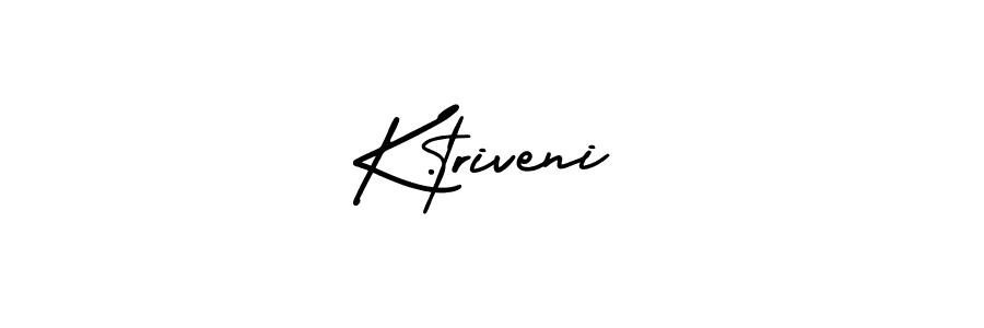 Design your own signature with our free online signature maker. With this signature software, you can create a handwritten (AmerikaSignatureDemo-Regular) signature for name K.triveni. K.triveni signature style 3 images and pictures png