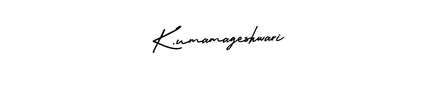 It looks lik you need a new signature style for name K.umamageshwari. Design unique handwritten (AmerikaSignatureDemo-Regular) signature with our free signature maker in just a few clicks. K.umamageshwari signature style 3 images and pictures png