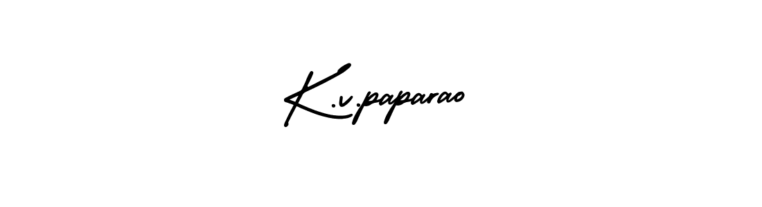 This is the best signature style for the K.v.paparao name. Also you like these signature font (AmerikaSignatureDemo-Regular). Mix name signature. K.v.paparao signature style 3 images and pictures png