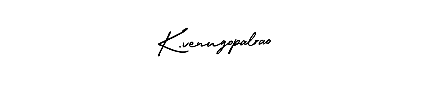 The best way (AmerikaSignatureDemo-Regular) to make a short signature is to pick only two or three words in your name. The name K.venugopalrao include a total of six letters. For converting this name. K.venugopalrao signature style 3 images and pictures png