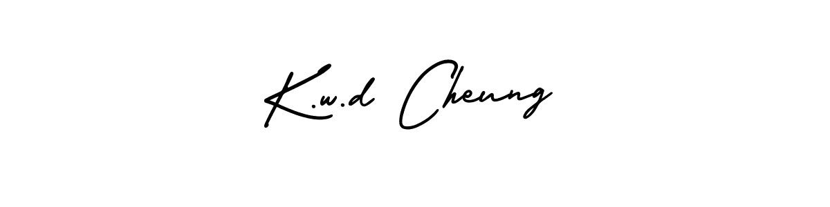 How to Draw K.w.d Cheung signature style? AmerikaSignatureDemo-Regular is a latest design signature styles for name K.w.d Cheung. K.w.d Cheung signature style 3 images and pictures png